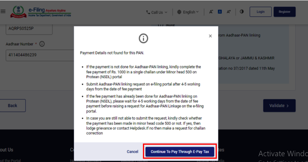 How to Link Pan card with Aadhaar - Online step by step easily