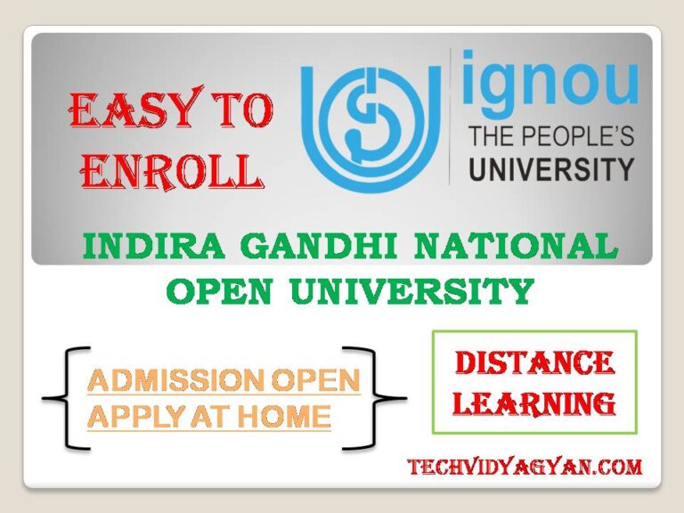 IGNOU-Open Distance Learning